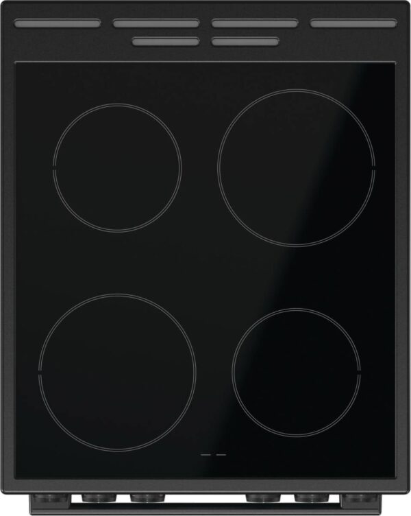 Gorenje Standherd 50cm mit Glaskeramikkochfeld GEC5A20BG schwarz B/H/T: ca. 50x85x59 cm – Bild 3