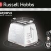 Russell Hobbs Toaster 26391-56 weiß Edelstahl Edelstahl B/H/T: ca. 37x22x18 cm – Bild 2