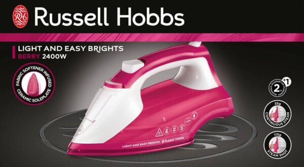 Russell Hobbs Dampf-Bügelautomat 26480-56 beere weiß Kunststoff B/H/L: ca. 11,7x15,9x29 cm – Bild 2