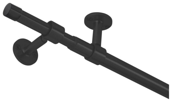ondeco Stilgarnituren schwarz Metall ausziehbar von ca. 120 bis 210 cm 1.0 Läufe – Bild 2