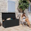 Toomax Aufbewahrungsbox Portofino 340 anthrazit Kunststoff B/H/T: ca. 124x56x54 cm – Bild 4