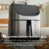 MASTERPRO Heißluftfritteuse BGMP-9309 Rocket silber Kunststoff B/H/T: ca. 42x78x39,5 cm ca. 7,5 l – Bild 2