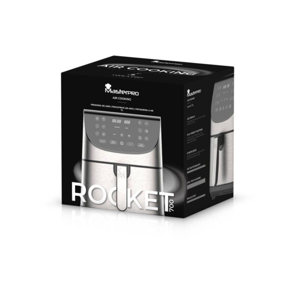 MASTERPRO Heißluftfritteuse BGMP-9309 Rocket silber Kunststoff B/H/T: ca. 42x78x39,5 cm ca. 7,5 l – Bild 4