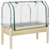 Outsunny Hochbeet natur Holz B/H/L: ca. 55x117x121 cm – Bild 2