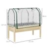 Outsunny Hochbeet natur Holz B/H/L: ca. 55x117x121 cm – Bild 3