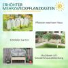 Outsunny Hochbeet natur Holz B/H/L: ca. 55x117x121 cm – Bild 5