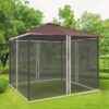 Outsunny Moskitonetz beige B/L: ca. 207x302 cm Outsunny Moskitonetz beige B/L: ca. 207x302 cm – Bild 4