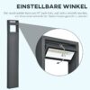 Gartenlampe mit LED dunkelgrau Aluminium Glas Gummi B/H/L: ca. 5x90x16 cm Gartenlampe mit LED dunkelgrau Aluminium Glas Gummi B/H/L: ca. 5x90x16 cm – Bild 2