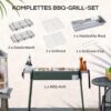 Outsunny Holzkohlegrill Stahl B/H/L: ca. 30x70x77 cm Outsunny Holzkohlegrill Stahl B/H/L: ca. 30x70x77 cm – Bild 3