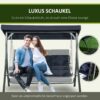 Outsunny Hollywoodschaukel dunkelblau Polyester B/H/L: ca. 118x168x198 cm – Bild 3