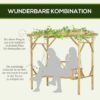 Outsunny Hollywoodschaukel mit Pergola – Bild 4