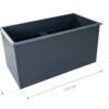 Westmann Hochbeet Primus L anthrazit Metall B/H/T: ca. 150x77x75 cm – Bild 5