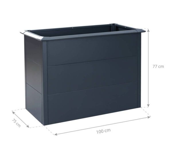 Westmann Hochbeet Primus M anthrazit Metall B/H/T: ca. 100x77x50 cm Westmann Hochbeet Primus M anthrazit Metall B/H/T: ca. 100x77x50 cm – Bild 2