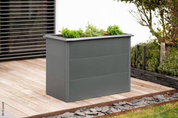 Westmann Hochbeet Primus M anthrazit Metall B/H/T: ca. 100x77x50 cm Westmann Hochbeet Primus M anthrazit Metall B/H/T: ca. 100x77x50 cm – Bild 5