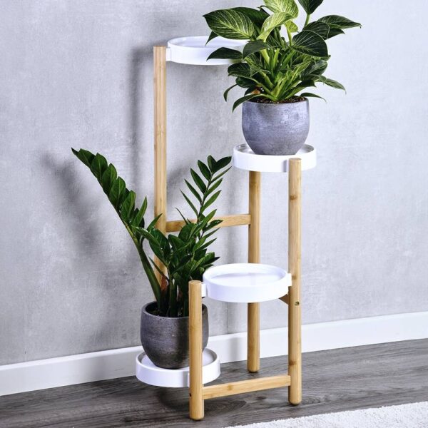 Kesper Blumenständer natur Bambus B/H/L: ca. 42x78x48 cm – Bild 2
