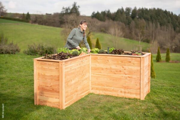 Westmann Hochbeet Klassik L natur Holz B/H/L: ca. 170x84x1705 cm – Bild 3