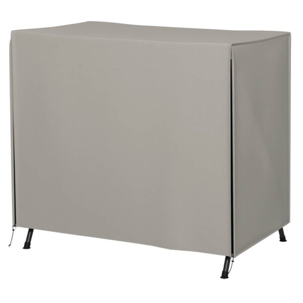 Outsunny Abdeckplane grau Polyester B/H/L: ca. 114x177x152 cm Outsunny Abdeckplane grau Polyester B/H/L: ca. 114x177x152 cm – Bild 2