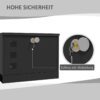 HOMCOM Briefkasten schwarz B/H/L: ca. 11,5x36,5x29 cm – Bild 3