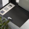 HOMCOM Briefkasten schwarz B/H/L: ca. 11,5x36,5x29 cm – Bild 5