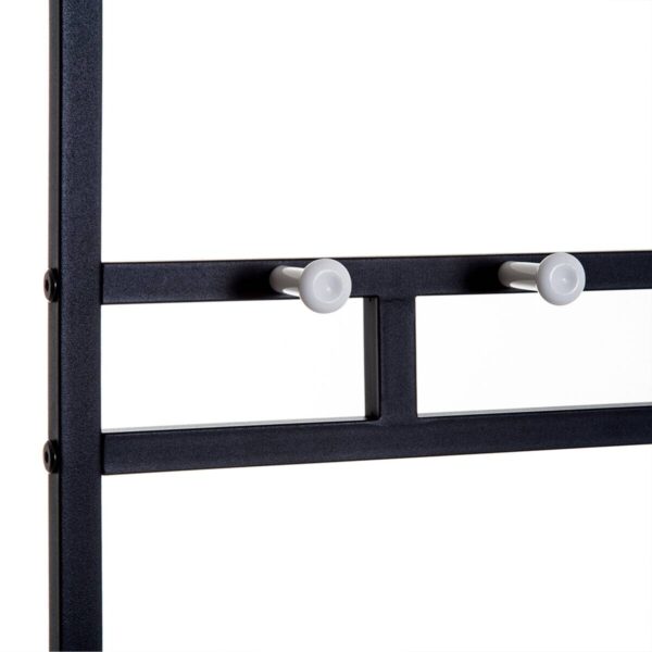 HOMCOM Garderobe schwarz Polypropylen B/H/L: ca. 35x72,5x180 cm – Bild 2