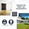 HOMCOM Trampolin blau B/H/L: ca. 244x244x240 cm – Bild 5