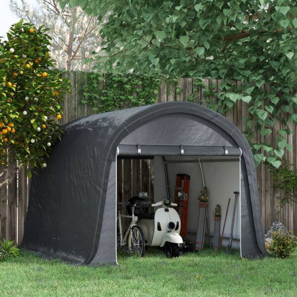 Outsunny Gartenhaus grau B/H/L: ca. 300x300x235 cm – Bild 2
