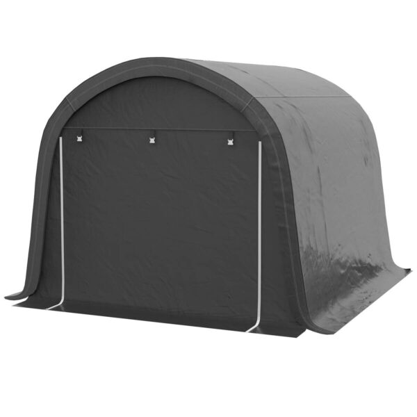 Outsunny Gartenhaus grau B/H/L: ca. 300x300x235 cm – Bild 5