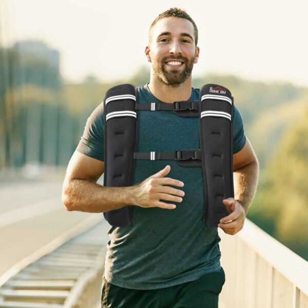 HOMCOM Fitness-Zubehör schwarz Polyester B/H/L: ca. 35x40x0,1 cm HOMCOM Fitness-Zubehör schwarz Polyester B/H/L: ca. 35x40x0,1 cm – Bild 4