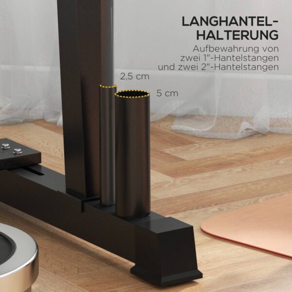 SPORTNOW Hantelständer schwarz Polypropylen B/H/L: ca. 75x131x80 cm – Bild 2