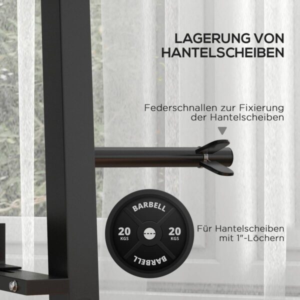 SPORTNOW Hantelständer schwarz Polypropylen B/H/L: ca. 75x131x80 cm – Bild 4
