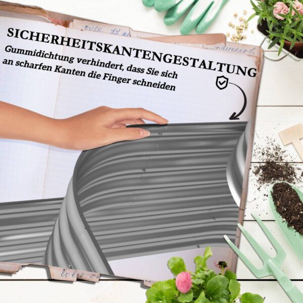 Outsunny Hochbeet silber Polypropylen B/H/L: ca. 109x158x82 cm Outsunny Hochbeet silber Polypropylen B/H/L: ca. 109x158x82 cm – Bild 3