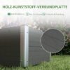 Outsunny Hochbeet grau Polypropylen B/H/L: ca. 60x60x30 cm – Bild 4