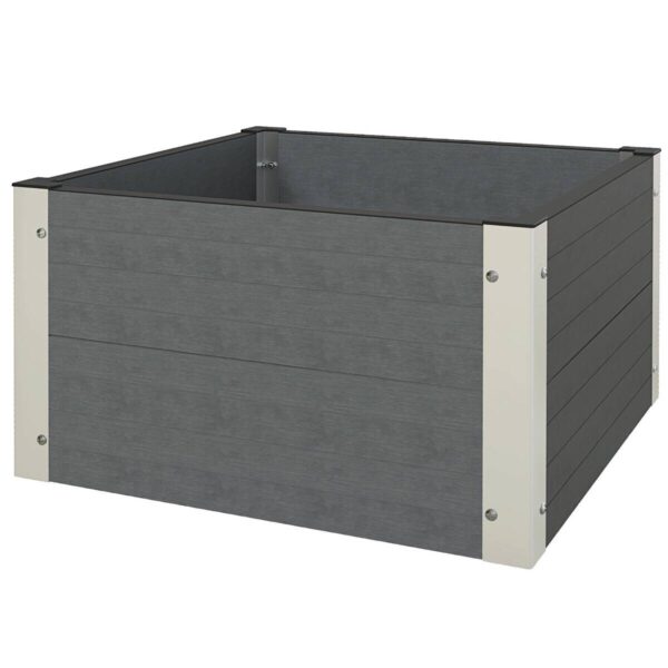 Outsunny Hochbeet grau Polypropylen B/H/L: ca. 60x60x30 cm – Bild 5