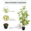 Outsunny Kunstpflanze grün Edelstahl B/H/L: ca. 15,5x15,5x120 cm – Bild 5