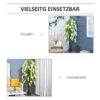 Outsunny Kunstpflanze weiß Polypropylen B/H/L: ca. 24x24x165 cm – Bild 4