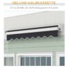 Outsunny Markise grau B/H/L: ca. 250x200x150 cm – Bild 3