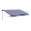 Outsunny Markise blau B/H: ca. 290x350 cm – Bild 2