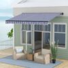 Outsunny Markise blau B/H: ca. 290x350 cm – Bild 3