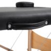 HOMCOM Massageliege schwarz Holz B/H/L: ca. 60x186x58 cm – Bild 5
