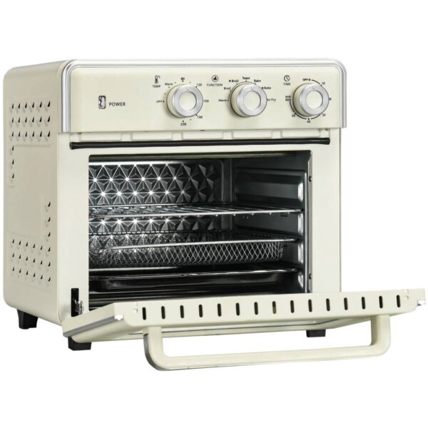 HOMCOM Küchengerät 800-152V90CW cremeweiß Edelstahl B/H/L: ca. 37,7x36x34,5 cm – Bild 4