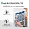 HOMCOM Mobile-Klimaanlage 823-003V91 weiß Polypropylen B/H/L: ca. 32,8x30,5x67,8 cm – Bild 3