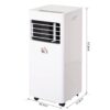 HOMCOM Mobile-Klimaanlage 823-003V91 weiß Polypropylen B/H/L: ca. 32,8x30,5x67,8 cm – Bild 4
