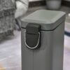 HOMCOM Mülleimer grau B/H/L: ca. 14x29,2x32 cm – Bild 2