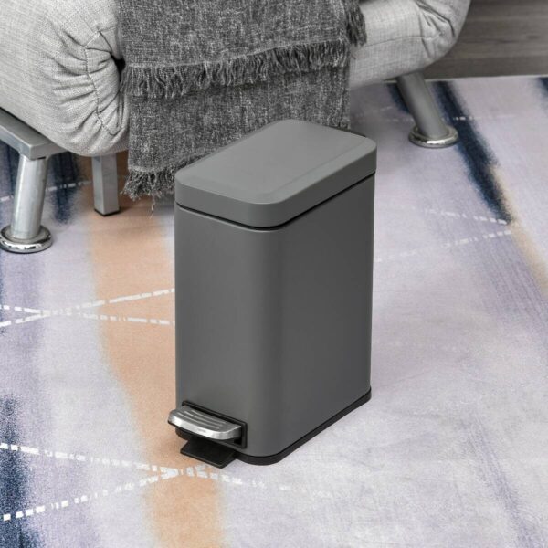 HOMCOM Mülleimer grau B/H/L: ca. 14x29,2x32 cm – Bild 5