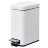 HOMCOM Mülleimer weiß B/H/L: ca. 14x29,2x32 cm HOMCOM Mülleimer weiß B/H/L: ca. 14x29,2x32 cm – Bild 4