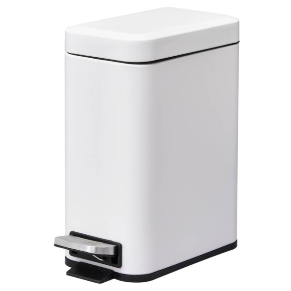HOMCOM Mülleimer weiß B/H/L: ca. 14x29,2x32 cm HOMCOM Mülleimer weiß B/H/L: ca. 14x29,2x32 cm – Bild 4