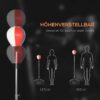 SPORTNOW Fitness-Zubehör rot Kunstleder B/H/L: ca. 48x48x165 cm – Bild 2