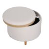 HOMCOM Hocker weiß B/H/L: ca. 56x56x42 cm – Bild 3