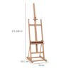 Vinsetto Staffelei natur Polypropylen B/H/L: ca. 53x50,5x171 cm Vinsetto Staffelei natur Polypropylen B/H/L: ca. 53x50,5x171 cm – Bild 2
