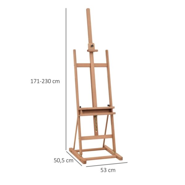 Vinsetto Staffelei natur Polypropylen B/H/L: ca. 53x50,5x171 cm Vinsetto Staffelei natur Polypropylen B/H/L: ca. 53x50,5x171 cm – Bild 2